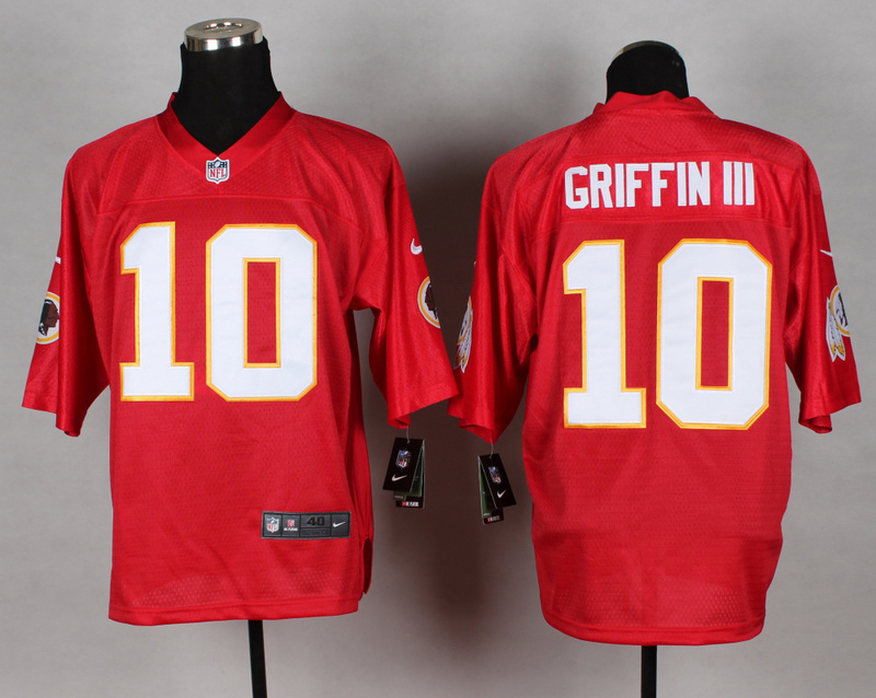 Nike Redskins 10 Griffin III Red Elite Jerseys