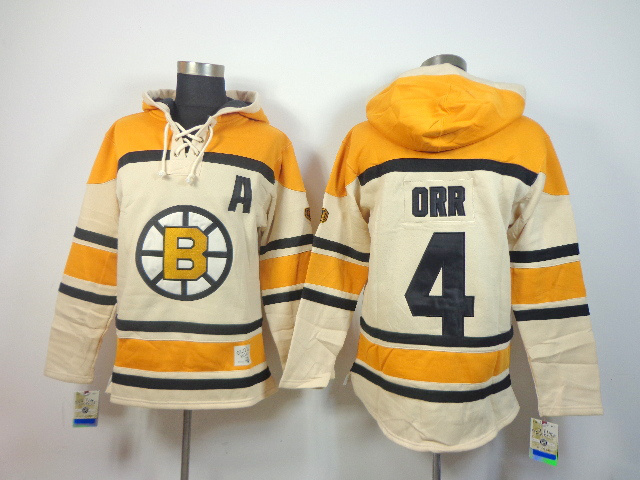 NHL Bruins 4 Orr Cream Hoodies