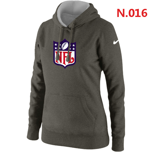 NFL Logo Women's Nike Club Rewind Pullover Hoodie D.Grey