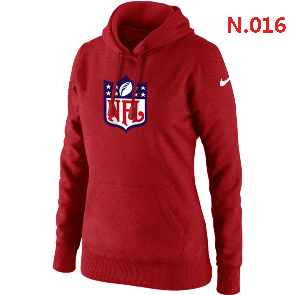 NFL Logo Women's Nike Club Rewind Pullover Hoodie Red