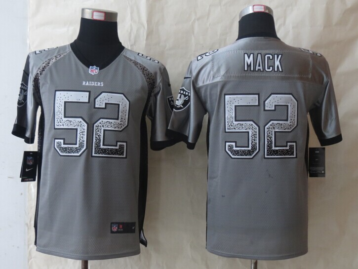 Nike Raiders 52 Mack Grey Drift Fashion Youth Jerseys