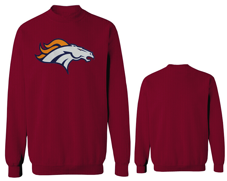 Nike Broncos Fashion Sweatshirt D.Red