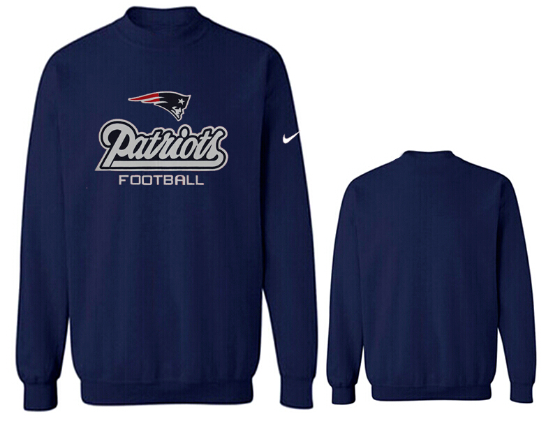 Nike Patriots Fashion Sweatshirt D.Blue2