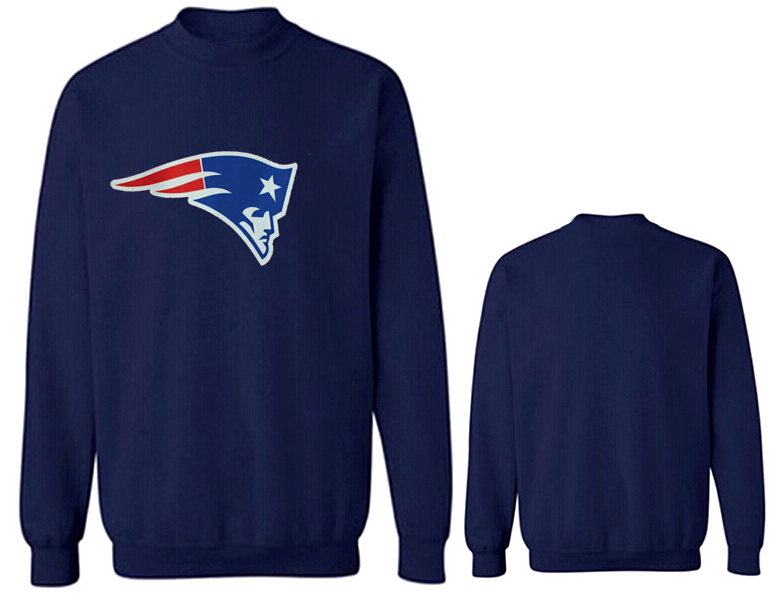 Nike Patriots Fashion Sweatshirt D.Blue3