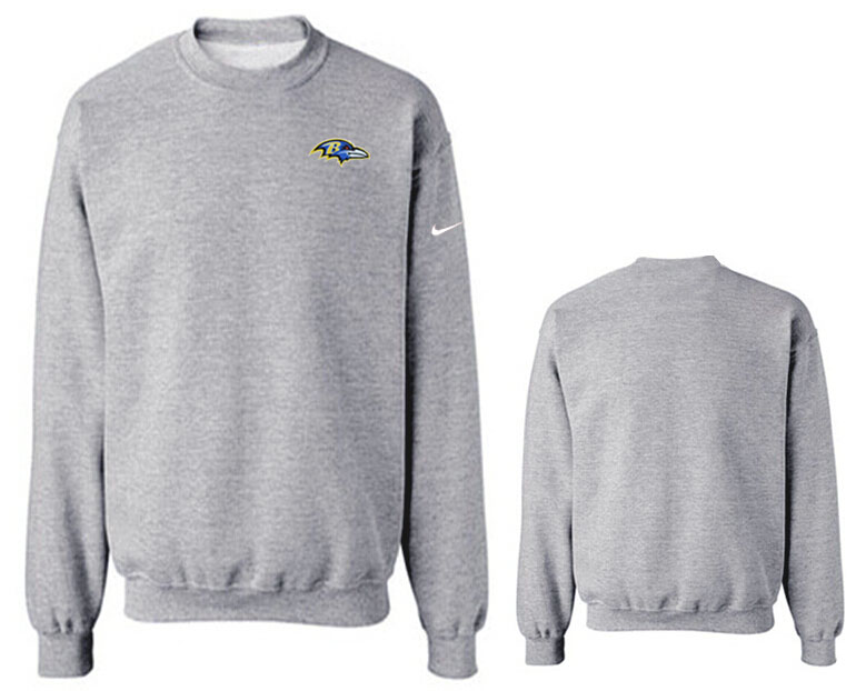 Nike Ravens Fashion Sweatshirt Grey5