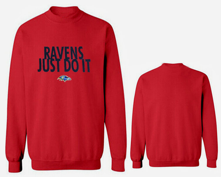 Nike Ravens Fashion Sweatshirt Red4