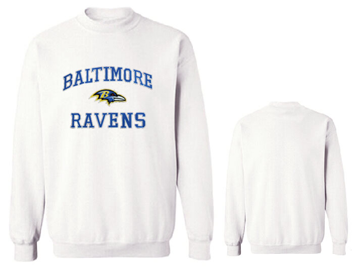 Nike Ravens Fashion Sweatshirt White2 - Click Image to Close