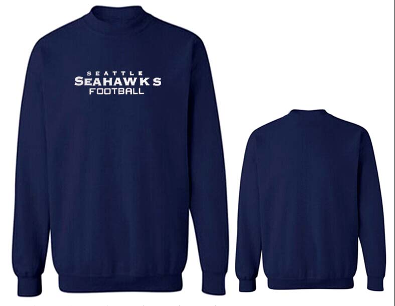 Nike Seahawks Fashion Sweatshirt D.Blue2