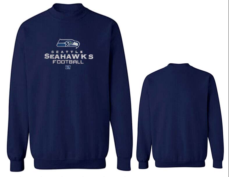 Nike Seahawks Fashion Sweatshirt D.Blue4