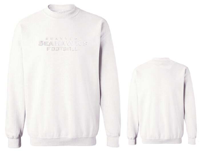 Nike Seahawks Fashion Sweatshirt White2