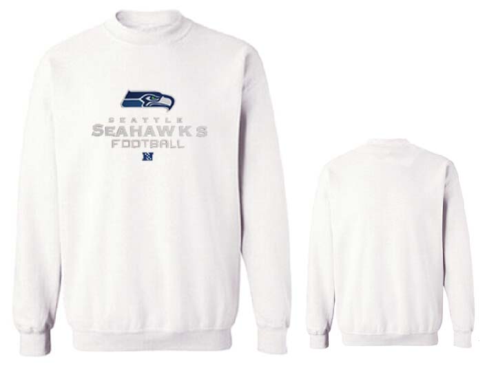 Nike Seahawks Fashion Sweatshirt White4
