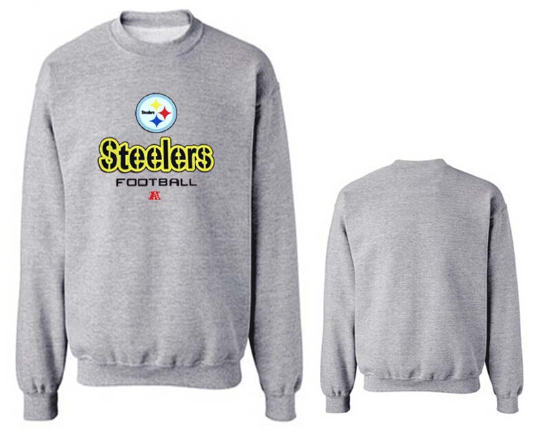 Nike Steelers Fashion Sweatshirt Grey3