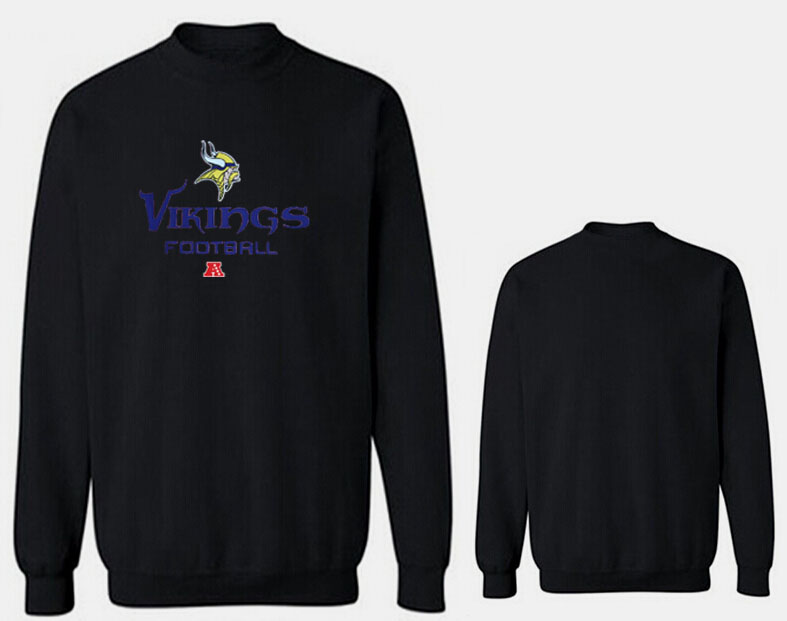 Nike Vikings Fashion Sweatshirt Black3 - Click Image to Close