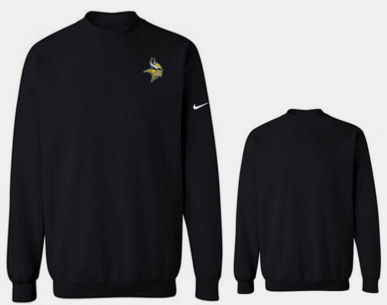 Nike Vikings Fashion Sweatshirt Black4 - Click Image to Close