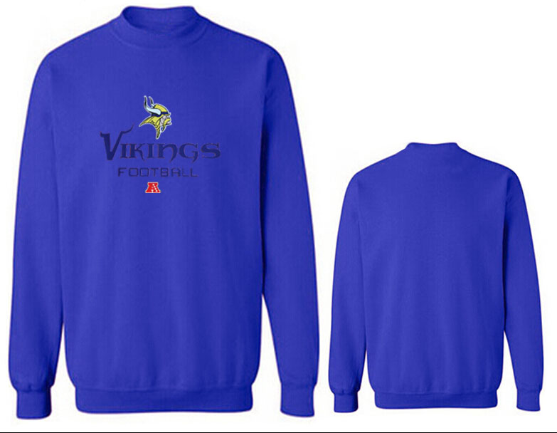 Nike Vikings Fashion Sweatshirt Blue3 - Click Image to Close