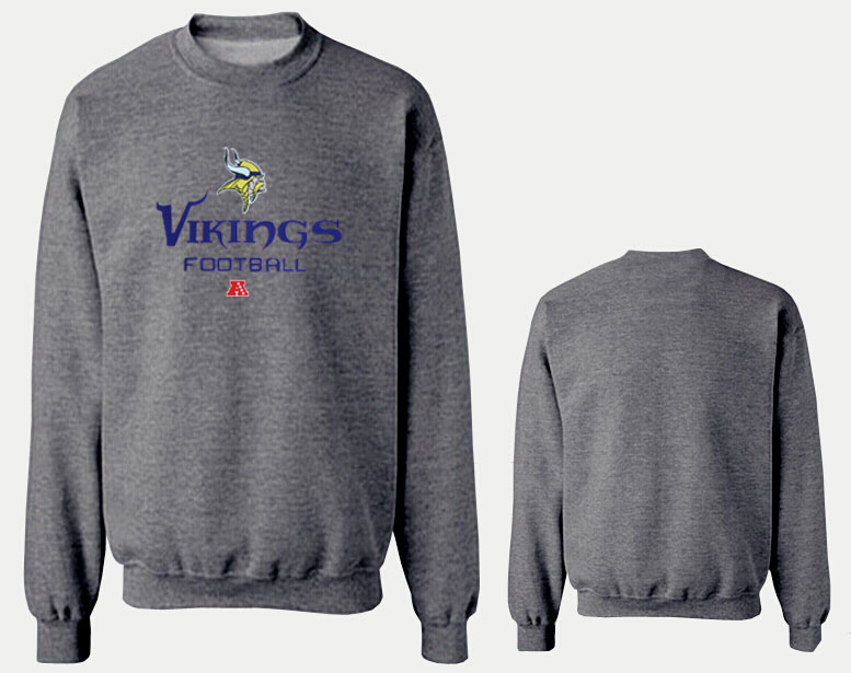 Nike Vikings Fashion Sweatshirt D.Grey2 - Click Image to Close