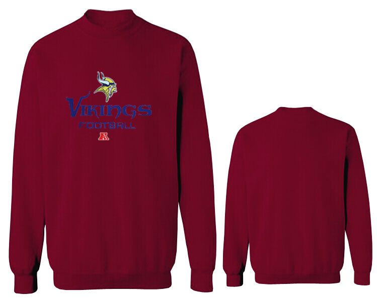 Nike Vikings Fashion Sweatshirt D.Red3 - Click Image to Close