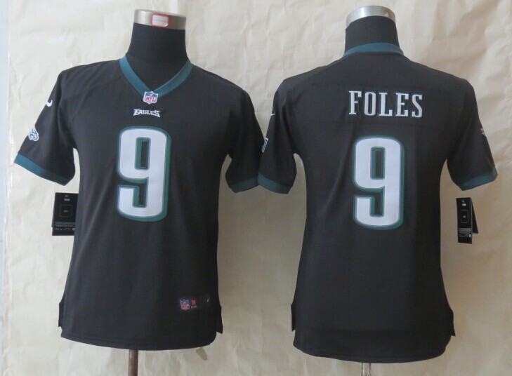 Nike Eagles 9 Fole Black Women Game Jerseys Nike Eagles 9 Fole Black Women Game Jerseys