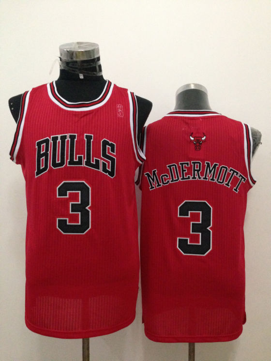 Bulls 3 McDermott Red Jerseys