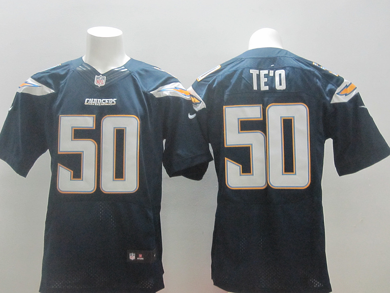 Nike Chargers 50 TE'O Blue New Elite Jersey