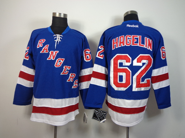 Rangers 62 Hagelin Blue Jerseys